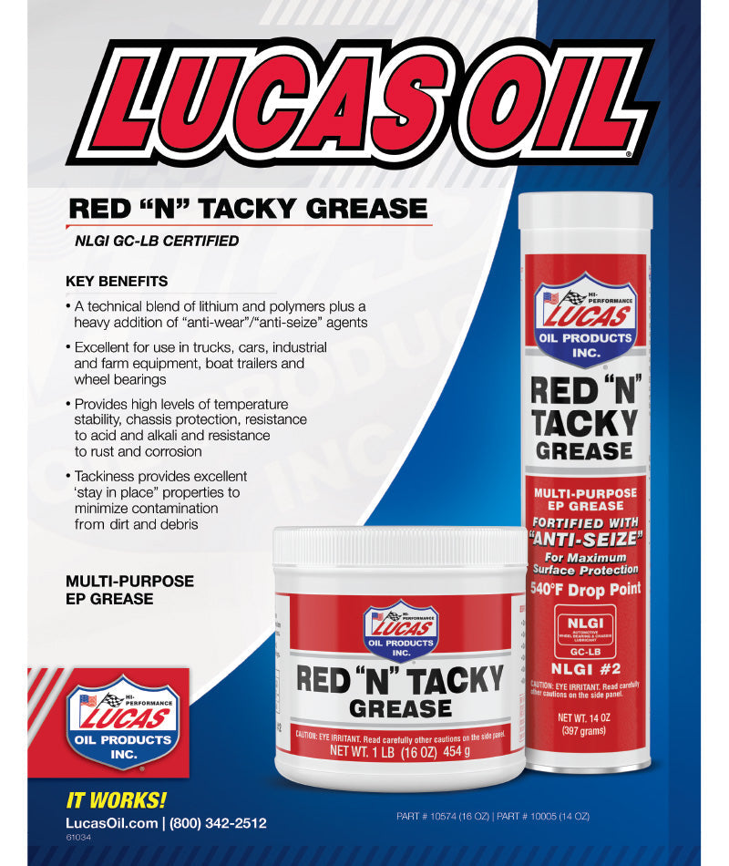 Lucas Red "N" Tacky Grease