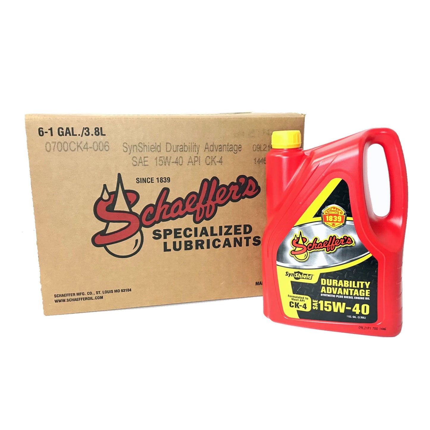 Schaeffer's 700 SynShield® Durability Advantage Engine Oil 15W-40