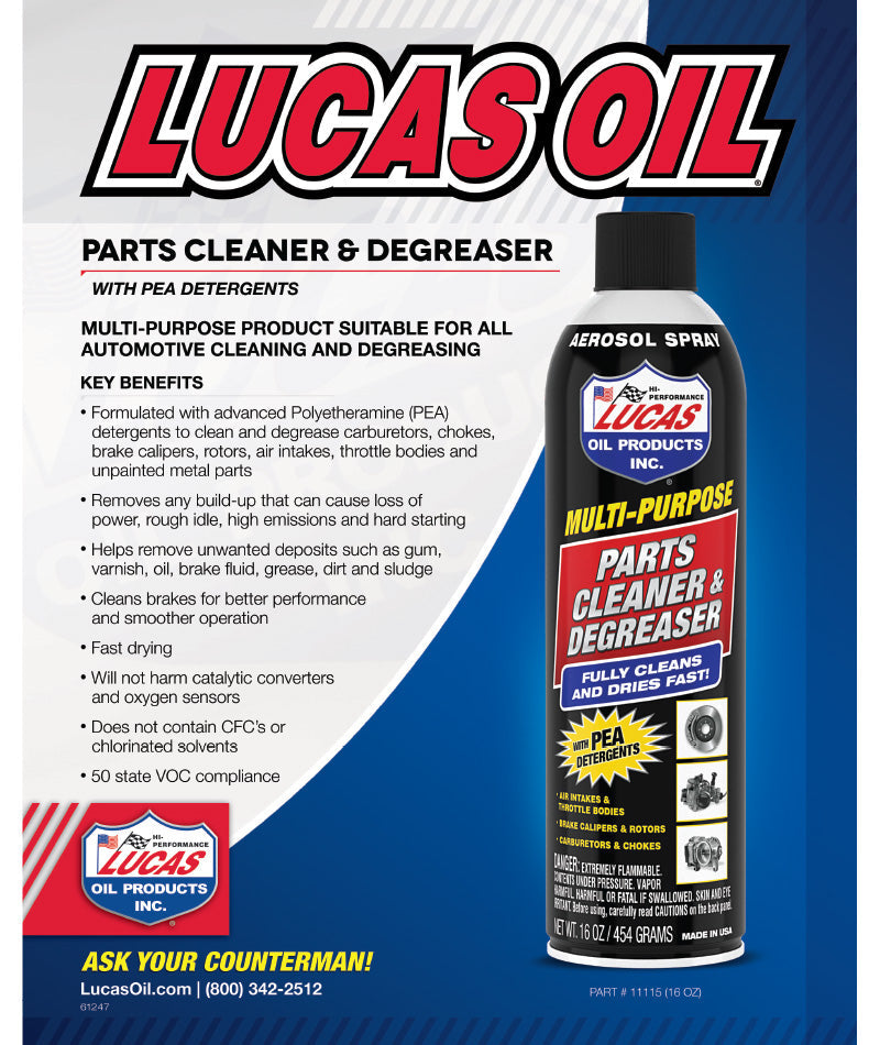 Lucas Multi-Purpose Parts Cleaner & Degreaser
