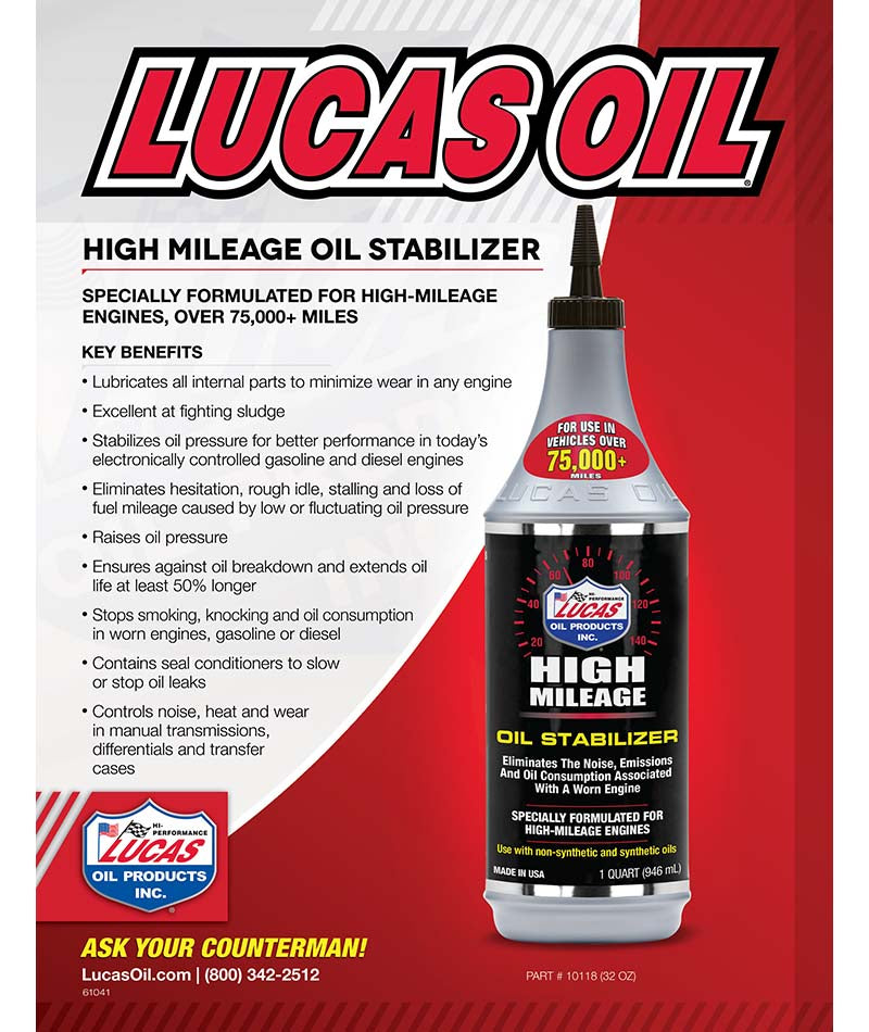 Lucas High Mileage Oil Stabilizer