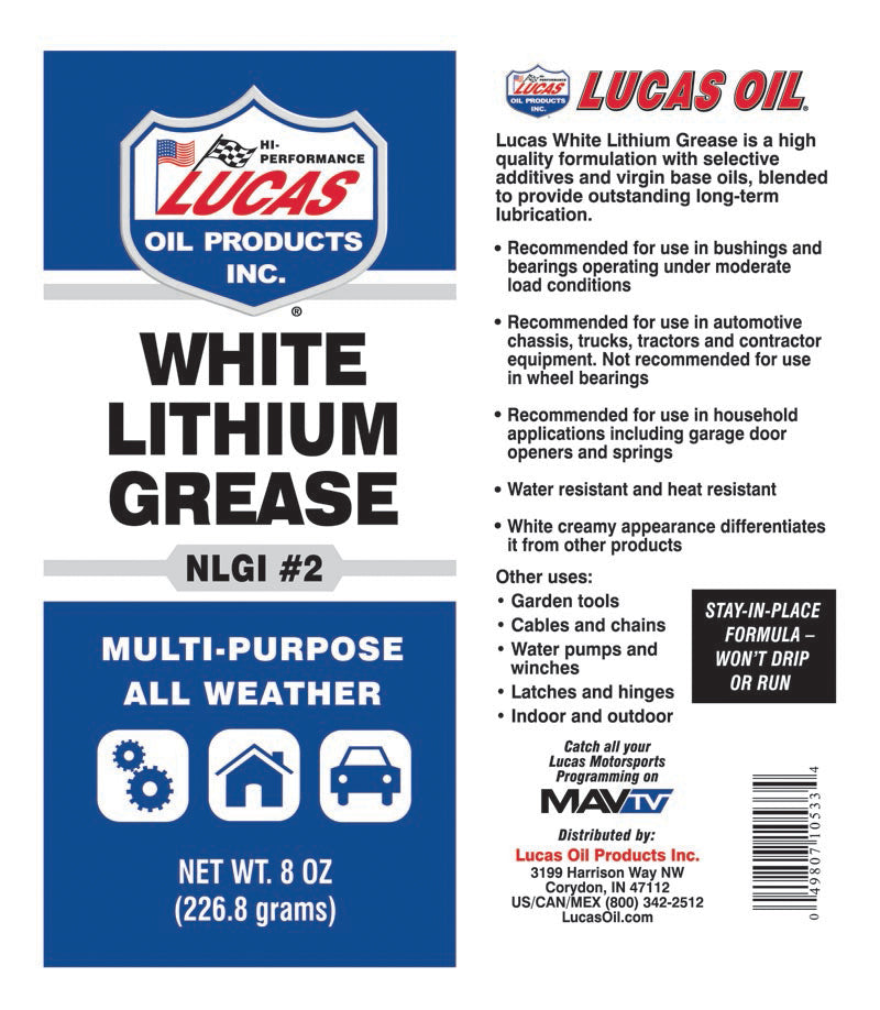 Lucas White Lithium Grease