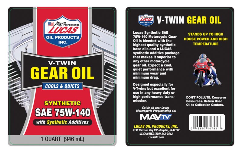 FREE SHIPPING - Lucas 20W-50 Conventional Oil Change Kit w/ Chrome Filter for Harley-Davidson
