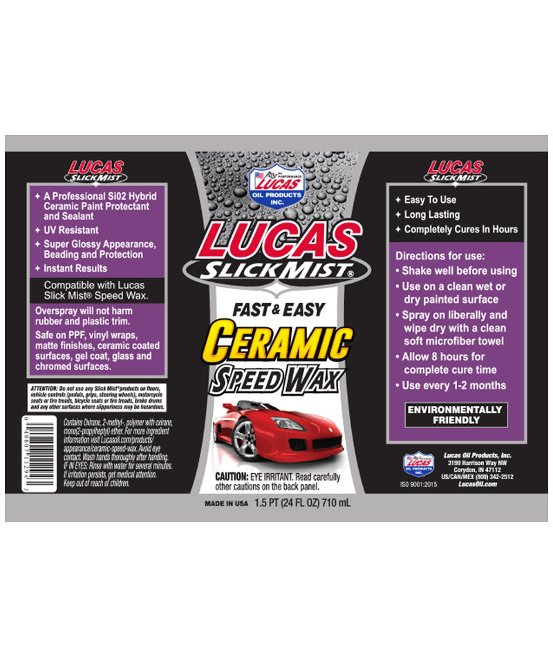 Lucas Slick Mist Ceramic Speed Wax
