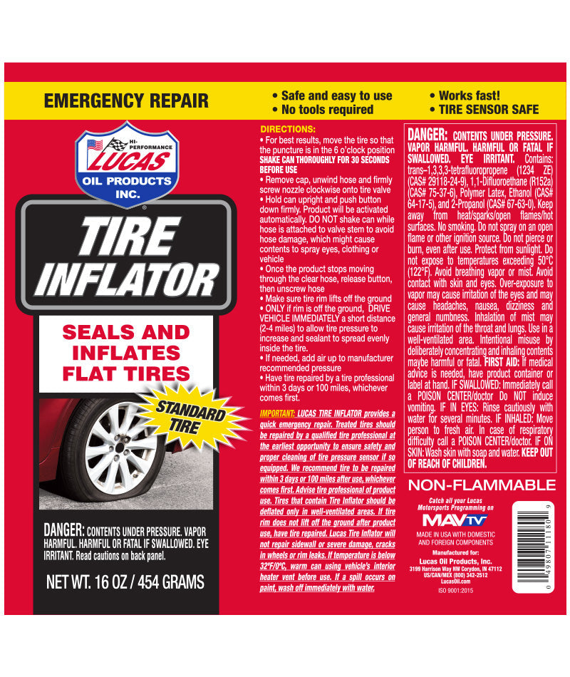 Lucas Tire Inflator