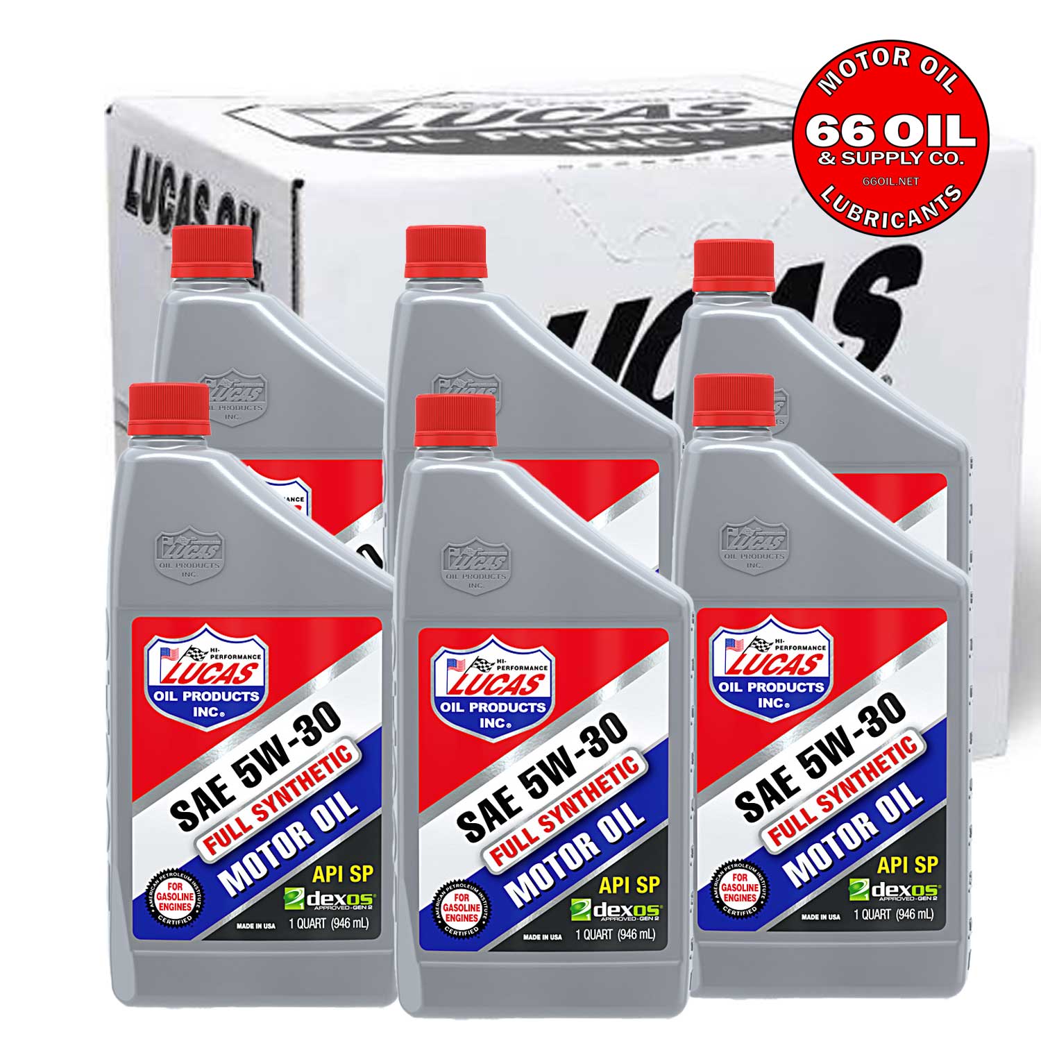 FREE SHIPPING - SAE 5W-30 Full Synthetic Motor Oil by the Case