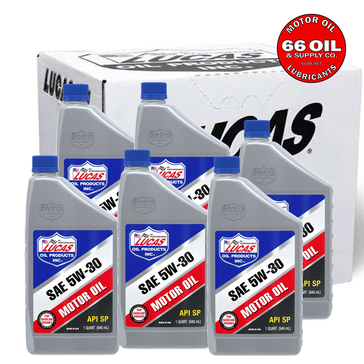 FREE SHIPPING - SAE 5W-30 Motor Oil by the Case