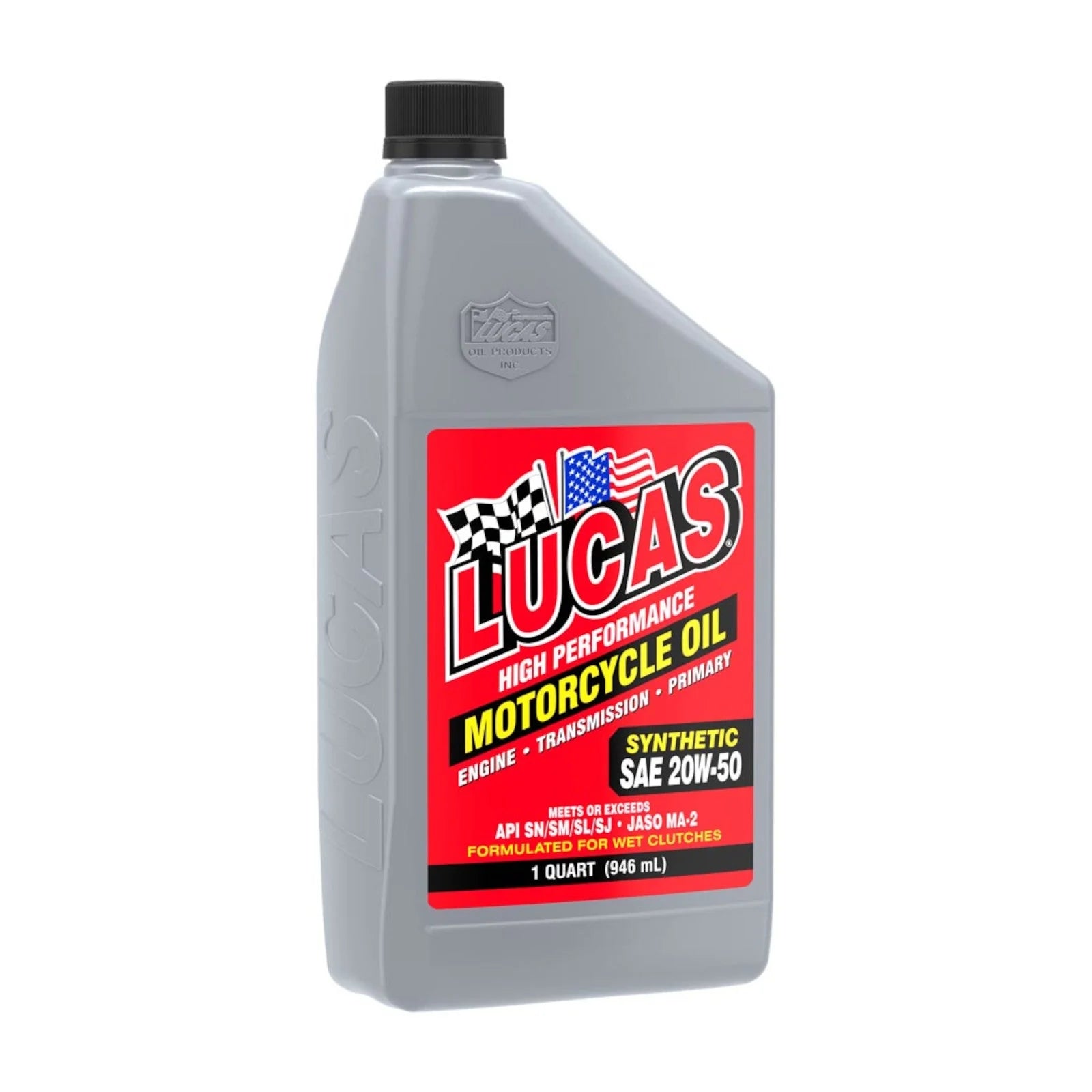 FREE SHIPPING - Lucas 20W-50 Synthetic Oil Change Kit w/ Chrome Filter for Harley-Davidson