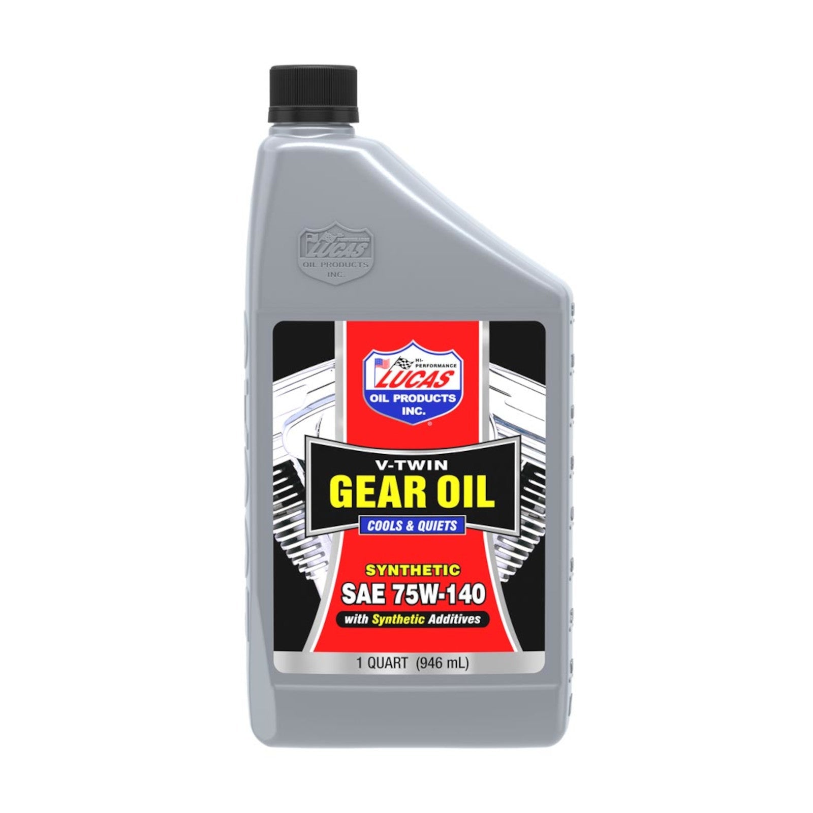 FREE SHIPPING - Lucas 20W-50 Synthetic Oil Change Kit w/ Chrome Filter for Harley-Davidson