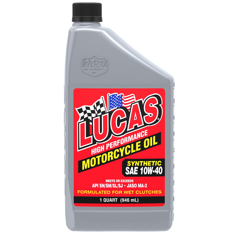 Free Shipping - Lucas 10W-40 Synthetic Motorcycle Oil by the Case