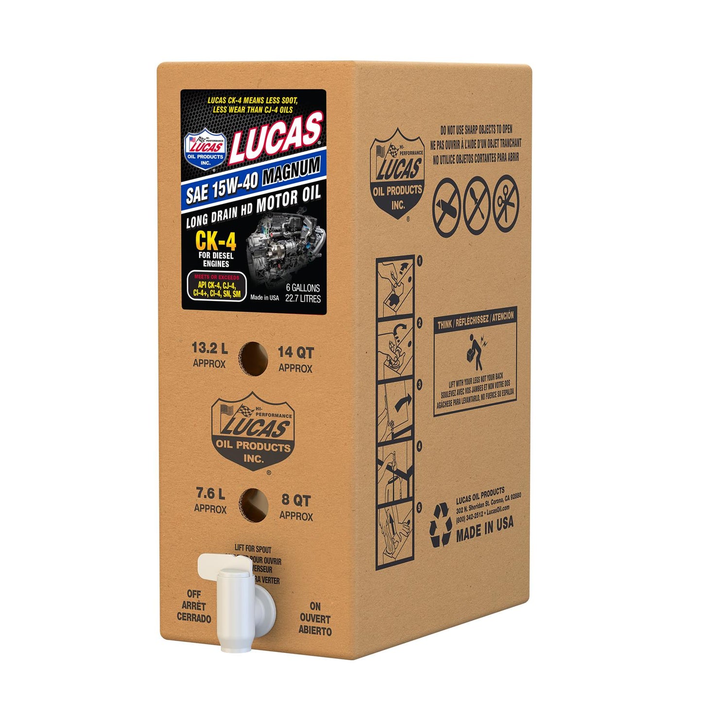 Lucas 15W-40 Magnum CK-4 Heavy Duty Diesel Oil