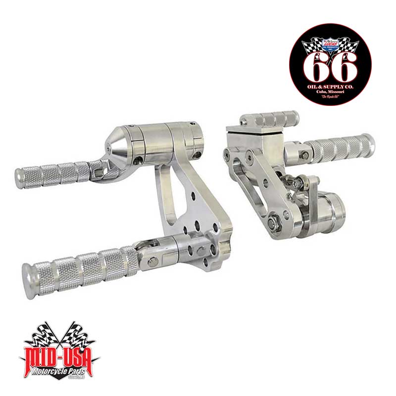 Polished Billet Forward Controls with 5/8" MC for 1936-1999 Big Twin