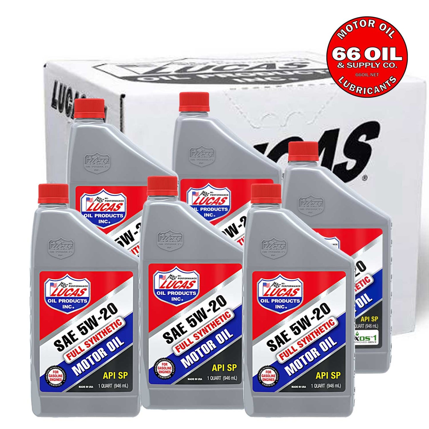 SAE 5W-20 Full Synthetic Motor Oil by the Case