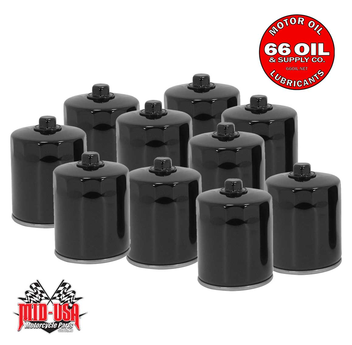 10-Pack - Oil Filters For Twin Cam & Milwaukee 8 M8 OEM#63798-99A