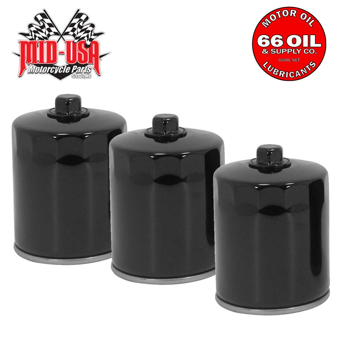 FREE SHIPPING - 3-Pack - Oil Filters For Twin Cam & Milwaukee 8 M8 OEM#63798-99A