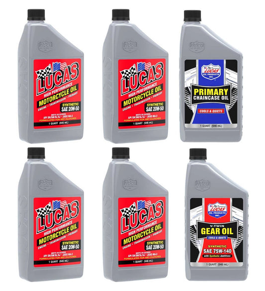 Lucas 20W-50 Synthetic Oil Change Kit