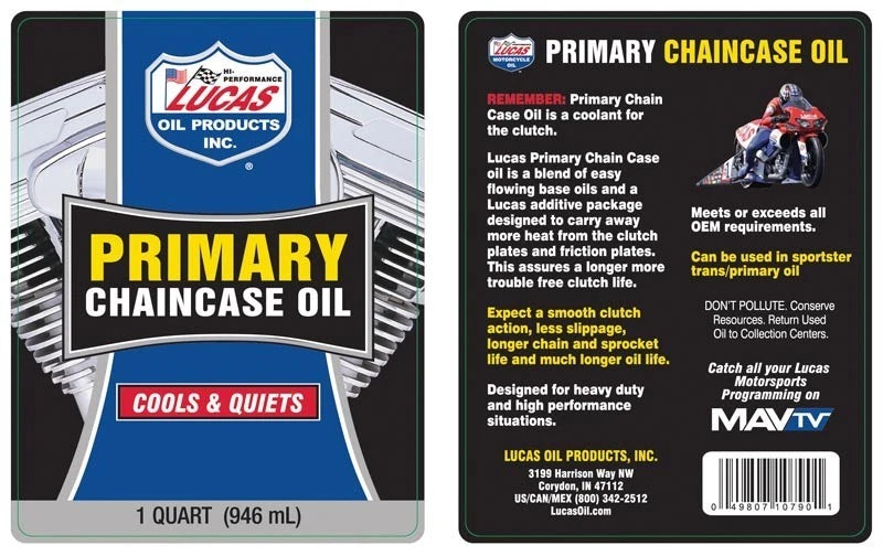 FREE SHIPPING - Lucas 20W-50 Conventional Oil Change Kit w/ Chrome Filter for Harley-Davidson