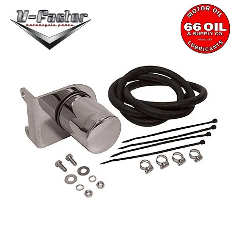 Free Shipping - Mid-USA 87002 Chrome Oil Filter Relocation Kit For 66-91 Big Twin FX FL