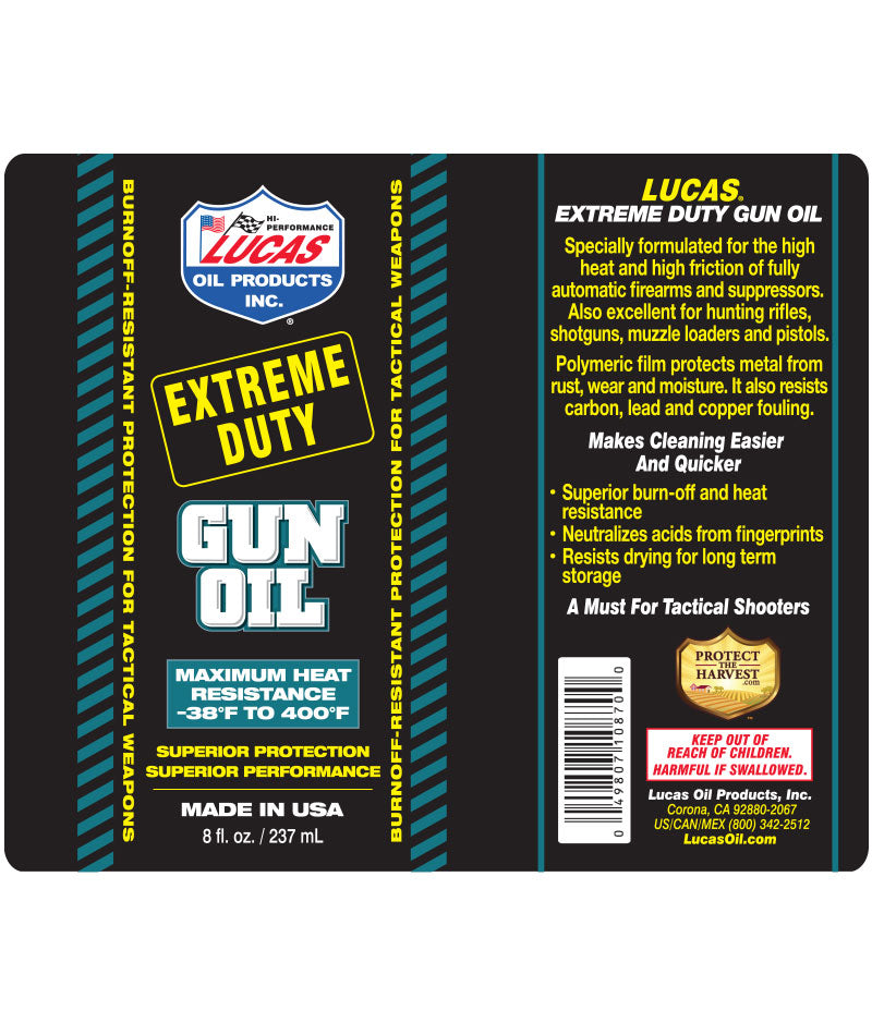 Lucas Extreme Duty Gun Oil