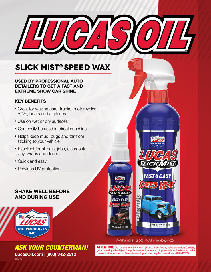 Lucas Slick Mist Speed Wax