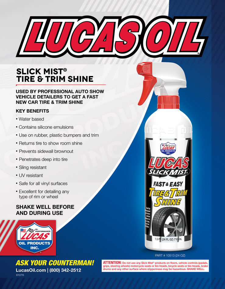 Lucas Slick Mist Tire & Trim Shine