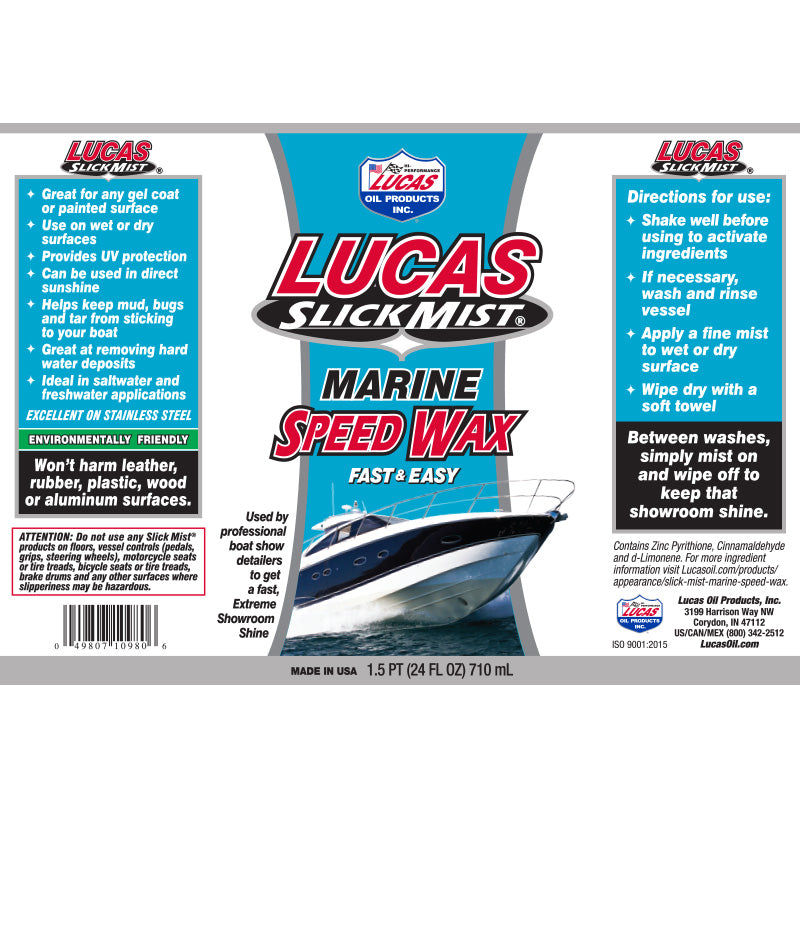 Lucas Slick Mist Marine Speed Wax