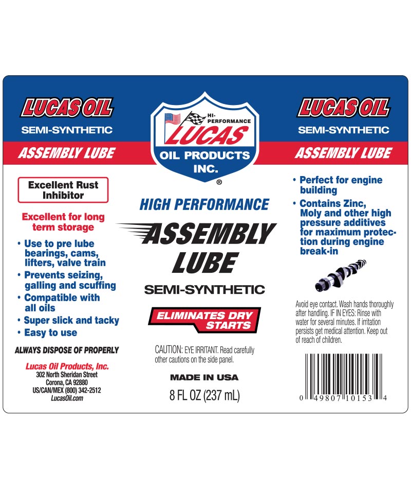 Lucas Semi-Synthetic Assembly Lube