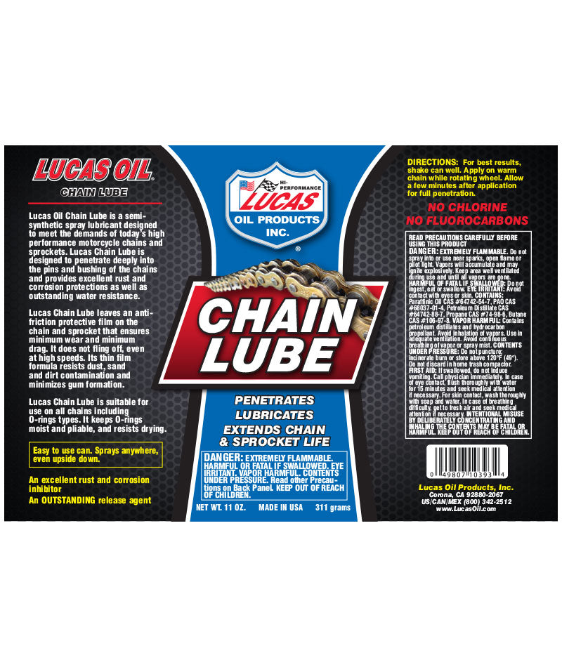 Lucas Chain Lube Aerosol