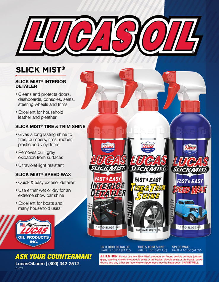 Lucas Slick Mist Interior Detailer