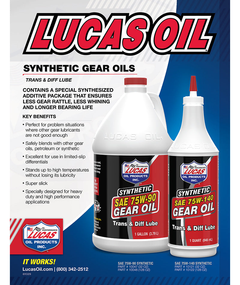Lucas SAE 75W-90 Synthetic Gear Oil